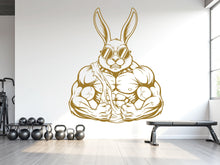 Load image into Gallery viewer, Rabbit Gym Wall Decal: Fitness Crossfit Home Gym Decor
