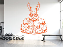 Load image into Gallery viewer, Rabbit Gym Wall Decal: Fitness Crossfit Home Gym Decor