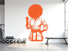 Load image into Gallery viewer, Karate Girl Wall Decal Girl Karate wall Decor Sport Art Vinyl Karate Wall Stickers Bedroom Gym Workout Girl Motivation wall art