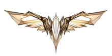 Load image into Gallery viewer, Gold Wing Wall Art, Geometric Angel Wings Decor, Modern Luxury Wall Art, Abstract Wings Wall Decor, Statement Home Art 247mv