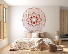 Load image into Gallery viewer, Mandala Line Art, Sacred Geometry Wall Art, Boho Mandala Decor, Minimal Mandala Art, Meditation Wall Art 256mv