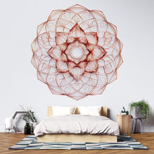Load image into Gallery viewer, Mandala Line Art, Sacred Geometry Wall Art, Boho Mandala Decor, Minimal Mandala Art, Meditation Wall Art 256mv