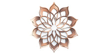 Load image into Gallery viewer, 3D Lotus Mandala Wall Art, Wooden Mandala Decor, Boho Lotus Wall Art, Sacred Geometry Decor, Zen Bedroom Art 257mv