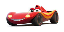 Load image into Gallery viewer, Cute Race Car Wall Mural for Kids Room Cartoon Car Wallpaper Boys Decor 263mv