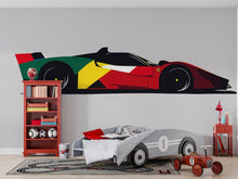 Load image into Gallery viewer, Modern Formula Race Car Wall Mural Kids Room Racing Car Boys Decor 268mv