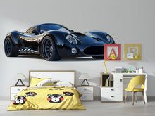Load image into Gallery viewer, Luxury Black Sports Car Wall Mural Modern Auto Art Home Decor 274mv