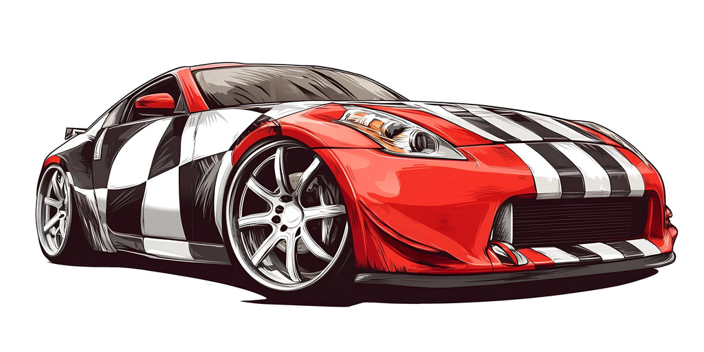 Red Racing Car Wall Mural Modern Kids Room Decor 288mv