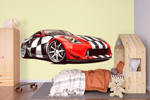Load image into Gallery viewer, Red Racing Car Wall Mural Modern Kids Room Decor 288mv