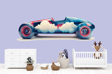 Load image into Gallery viewer, Cloud Race Car Wall Art Nursery Kids Room Decor Printable 295mv