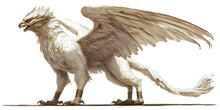 Load image into Gallery viewer, White Griffin Wall Decal – Mythical Griffin Wall Art, Fantasy Creature Wall Sticker, Living Room &amp; Bedroom Decor 309mv