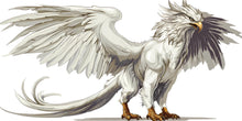 Load image into Gallery viewer, Griffin Wall Decal – Mythical Griffin Wall Art, Fantasy Creature Wall Sticker, Elegant Bedroom Wall Decor 310mv