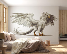Load image into Gallery viewer, Griffin Wall Decal – Mythical Griffin Wall Art, Fantasy Creature Wall Sticker, Elegant Bedroom Wall Decor 310mv
