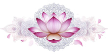 Load image into Gallery viewer, Pink Lotus Mandala Wall Mural Spiritual Floral Bedroom Decor 344mv