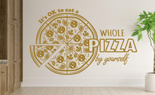 Load image into Gallery viewer, Pizza Wall Decal | Restaurant Pizzeria Decor