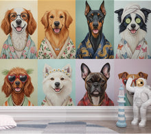 Load image into Gallery viewer, Grooming Salon Wallpaper | Dog SPA Wall Mural | Peel and stick