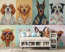 Load image into Gallery viewer, Grooming Salon Wallpaper | Dog SPA Wall Mural | Peel and stick