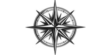 Load image into Gallery viewer, Compass Rose Wall Mural Black Nautical Compass Wall Art Modern Decor 352mv