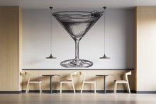 Load image into Gallery viewer, Vintage Martini Wall Mural Cocktail Bar Restaurant Wall Art Decor 396mv