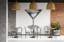 Load image into Gallery viewer, Vintage Martini Wall Mural Cocktail Bar Restaurant Wall Art Decor 396mv