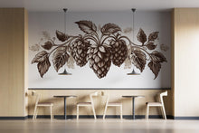 Load image into Gallery viewer, Vintage Hop Wall Mural Brewery Botanical Restaurant Decor 400mv
