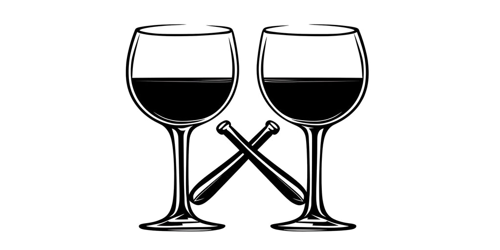 Wine Glass Wall Decal, Minimal Wine Bar Wall Art, Restaurant Wall Sticker, Modern Wine Mural Decor