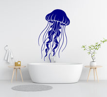 Load image into Gallery viewer, Jellyfish Wall Decal - Sea Animal Vinyl Sticker, Home decor Bathroom art