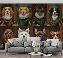 Load image into Gallery viewer, Royal Dog wallpaper, Renaissance Dog Wall Mural, Pet Lovers Gift, Royal Dog Portrait, Animal Painting, Wall Decor