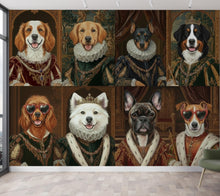 Load image into Gallery viewer, Royal Dog wallpaper, Renaissance Dog Wall Mural, Pet Lovers Gift, Royal Dog Portrait, Animal Painting, Wall Decor