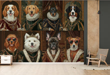 Load image into Gallery viewer, Royal Dog wallpaper, Renaissance Dog Wall Mural, Pet Lovers Gift, Royal Dog Portrait, Animal Painting, Wall Decor