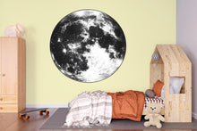 Load image into Gallery viewer, Moon Wall Decal Black And White Full Moon Wall Sticker Kids Room Decor Space Bedroom Wall Art Modern Home Decor