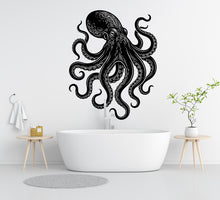 Load image into Gallery viewer, Octopus Wall Decal - Sea Animal Vinyl Sticker, Home decor Bathroom art