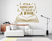 Load image into Gallery viewer, Book Wall Decal - Quote Vinyl Sticker, Home decor