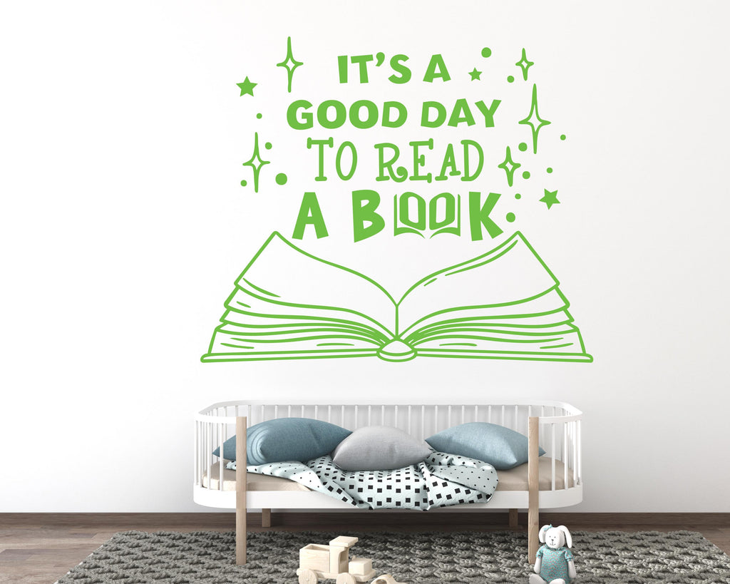 Book Wall Decal - Quote Vinyl Sticker, Home decor
