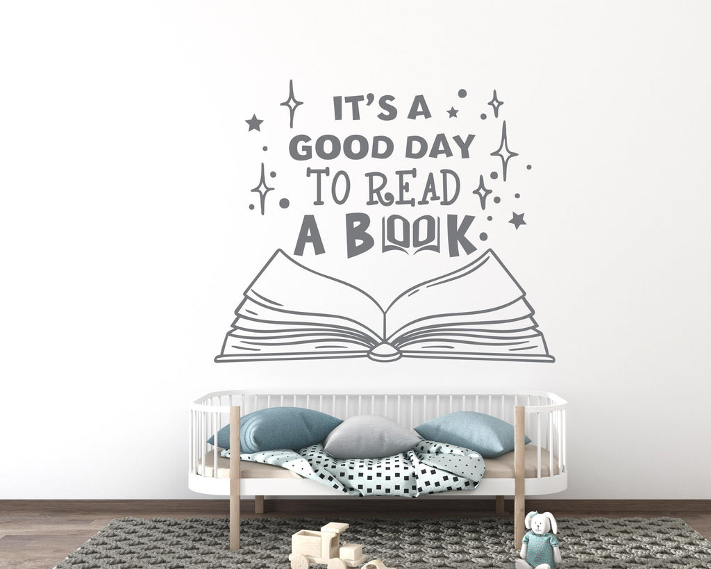 Book Wall Decal - Quote Vinyl Sticker, Home decor