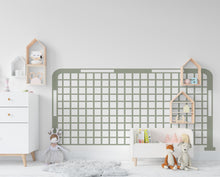 Load image into Gallery viewer, Soccer Net Wall Decal | Football Goal Wall Sticker | Sports Nursery &amp; Kids Room Decor | Soccer Bedroom Wall Art, Removable Vinyl Decal 750LU