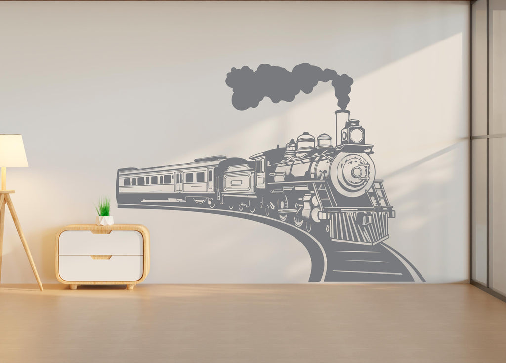 Train Wall Decal, Kids Room Vinyl Art