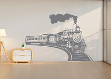 Load image into Gallery viewer, Train Wall Decal, Kids Room Vinyl Art