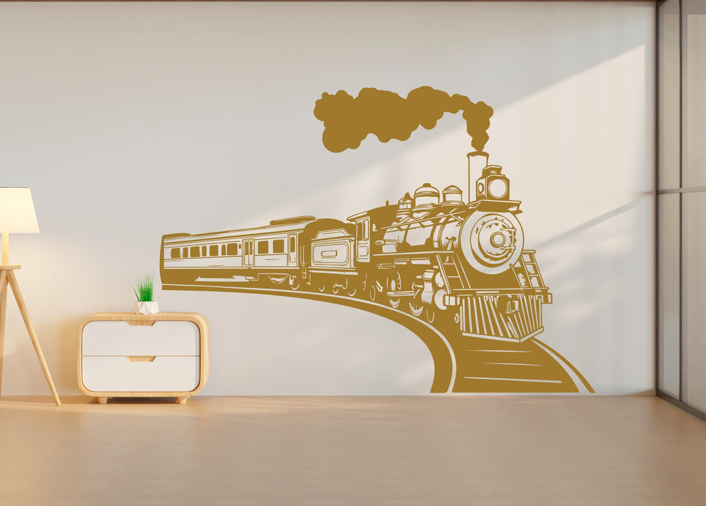 Train Wall Decal, Kids Room Vinyl Art
