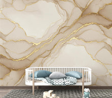 Load image into Gallery viewer, Luxury Gold Marble Wallpaper – Elegant Cream &amp; Beige Watercolor Pattern, Modern Neutral Wall Decor