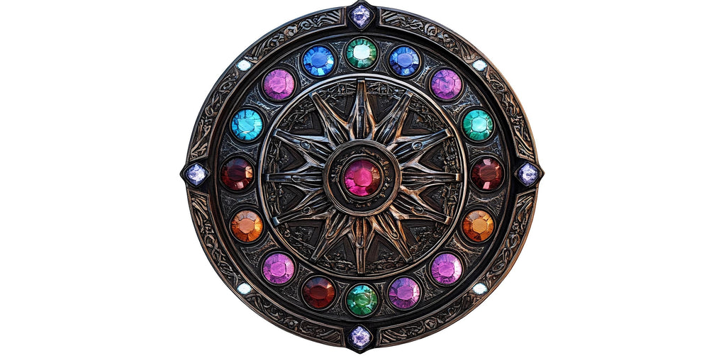 Mystical Zodiac Medallion Wall Decal Arcane Compass Wall Art Fantasy Astrology Round Wall Sticker Gothic Decor