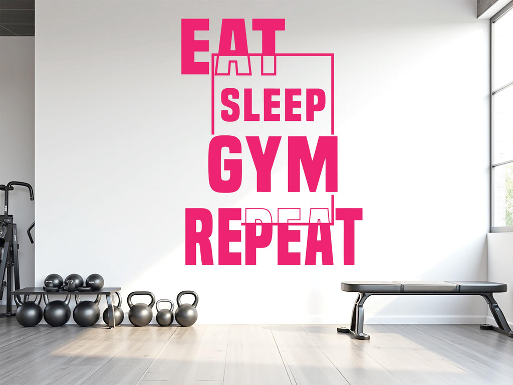Workout Vinyl Gym Wall Decal, Inspirational Words, Gym Decal, Fitness Collage, Gym Wall Art Gym Decor Gym Wall Decor Motivational Art 752LU