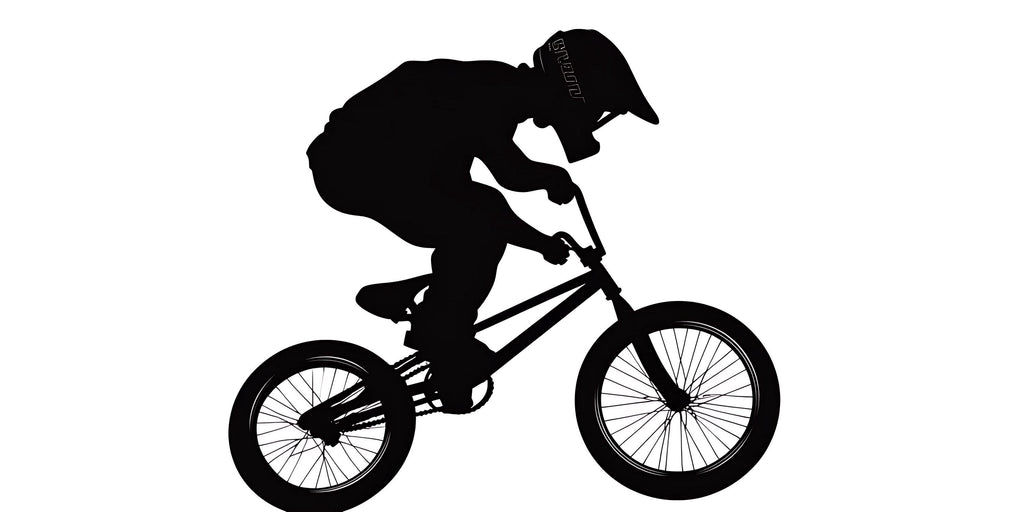 BMX Rider Wall Decal, Bicycle Silhouette Wall Sticker, Extreme Sports Kids Room Decor, Teen Boy Bedroom Wall Art, Bike Jump Wall Decal