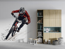 Load image into Gallery viewer, BMX Rider Wall Decal, Extreme Bike Wall Sticker, BMX Action Wall Art, Kids Room Sports Decor, Teen Boy Bedroom Wall Decal