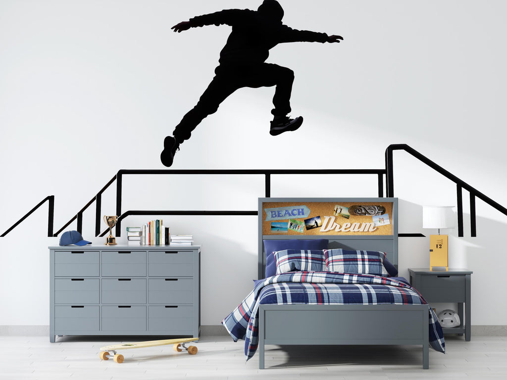 Modern Wall Decal Sticker Home Decor | Peel And Stick Vinyl Wall Art | Minimal Interior Wall Decor | Removable Wall Sticker For Living Room