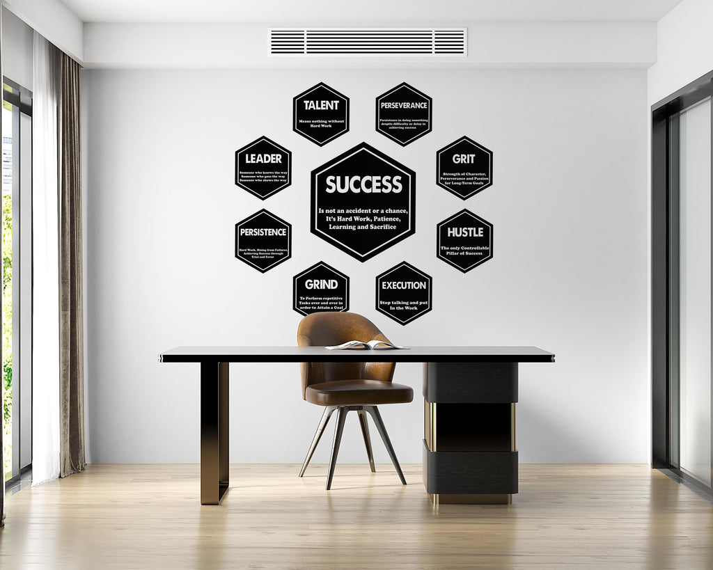 Office Wall Decal Success Wall Decor Idea Teamwork Business Worker Inspire Office Decoration Motivation Stickers Mural Unique Gift 754LU
