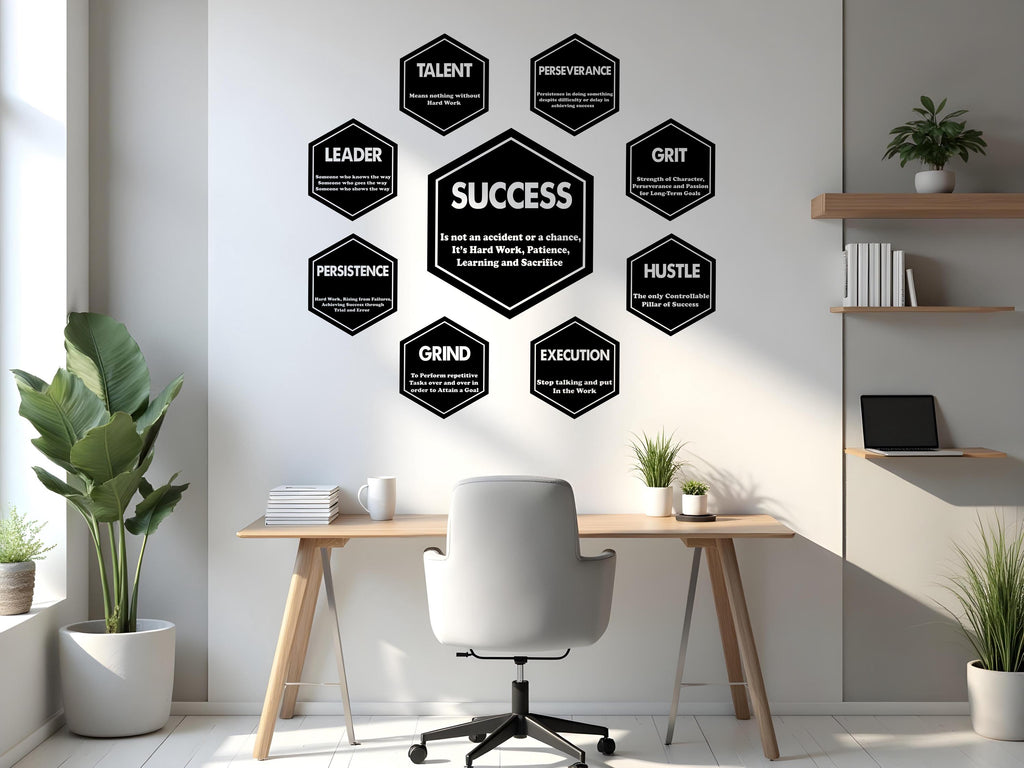 Office Wall Decal Success Wall Decor Idea Teamwork Business Worker Inspire Office Decoration Motivation Stickers Mural Unique Gift 754LU