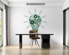 Load image into Gallery viewer, Office Wall Decal Idea Teamwork Business Worker Inspire, Lightbulb Technology Office Decoration Motivation Stickers Mural Unique Gift 755LU