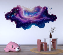 Load image into Gallery viewer, Galaxy Cloud Wall Decal Sticker | Space Nursery Wall Art | Peel And Stick Wall Decal For Baby Room Kids Bedroom Dreamy Modern Decor