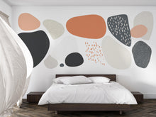 Load image into Gallery viewer, Abstract Shapes Wall Decal Sticker | Neutral Boho Wall Art | Peel And Stick Wall Decal For Bedroom Nursery Living Room Modern Decor