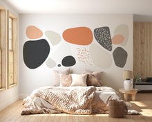 Load image into Gallery viewer, Abstract Shapes Wall Decal Sticker | Neutral Boho Wall Art | Peel And Stick Wall Decal For Bedroom Nursery Living Room Modern Decor